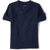The Children’s Place Boys Long Sleeve Rolled Cuff Henley Shirt(Tidal Blue)
