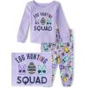 The Children’s Place Easter Family Matching Snug Fit Cotton Pajamas(Lavendar Egg Hunting Squad)