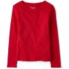 The Children’s Place Girls Basic Long Sleeve Layering Tees(Ruby 2-pack)