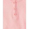 The Children’s Place Girls Basic Short Sleeve Knit Shirts(Fuzzy Pink)