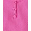 The Children’s Place Girls Basic Short Sleeve Knit Shirts(Pink Summer)