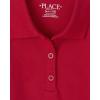 The Children’s Place Girls’ Long Sleeve Pique Polo 2 Pack(Ruby 2-pack)