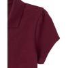 The Children’s Place Girls Short Sleeve Ruffle Pique Polo, 2 Pack(Rubine)