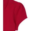 The Children’s Place Girls Short Sleeve Ruffle Pique Polo, 2 Pack(Ruby)