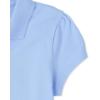 The Children’s Place Girl’s Short Sleeve Ruffle Pique Polo Shirt(Daybreak)