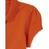 The Children’s Place Girl’s Short Sleeve Ruffle Pique Polo Shirt(Flame)
