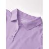 The Children’s Place Girl’s Short Sleeve Ruffle Pique Polo Shirt(Purple Prose)