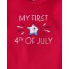 The Children’s Place Unisex Baby And Newborn My First 4th of July 2 Piece Top and Short Set(American Flag)