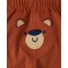 The Children’s Place baby-boys Cotton Pants(Animals/Bear Face/Green 3-pack)