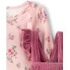 The Children’s Place baby-girls And Newborn Long Sleeve Body Suit and Overalls, 2 Piece Outfit(Primrose)