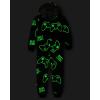 The Children’s Place boys Long Sleeve Fleece Hooded Zip Front One Piece Pajamas(Gamer Controller Sherpa)