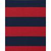 The Children’s Place boys Short Sleeve Top and Shorts Snug Fit 100% Cotton 4 Piece Pajama Set(Navy/Red Rugby Stripe 2-pack)
