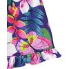 The Children’s Place girls Sleeveless Tank Top and Short 2 Piece Pajama Set(Purple Tropical)