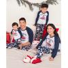 The Children’s Place unisex-baby Family Matching, Christmas and Holiday Pajama Sets, Cotton(Blue Home for the Holidays)