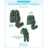 The Children’s Place unisex-baby Family Matching, Christmas and Holiday Pajama Sets, Cotton(Green Christmas Woodland Animals)