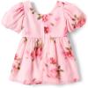 The Children’s Place,and Toddler Short Sleeve Dressy Dress(Pink Floral)