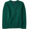 The Children’s Place Boys Long Sleeve V-Neck Pullover Sweater(Spruce Green)