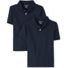 The Children’s Place Boys’ Multipack Short Sleeve Soft Jersey Knit Polos(Nautico 2-pack)