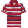 The Children’s Place Boys’ Multipack Short Sleeve Soft Jersey Knit Polos(Red Stripe)