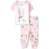The Children’s Place Easter Family Matching Snug Fit Cotton Pajamas(Pink Bunnies)