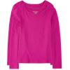 The Children’s Place Girls Basic Long Sleeve Layering Tees(Aurora Pink 2-pack)