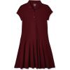 The Children’s Place Girls Pique Polo Dress(Dark Red)
