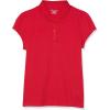 The Children’s Place Girl’s Short Sleeve Ruffle Pique Polo Shirt(Ruby)
