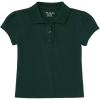 The Children’s Place Girl’s Short Sleeve Ruffle Pique Polo Shirt(Spruce Shade)
