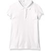 The Children’s Place Girl’s Short Sleeve Ruffle Pique Polo Shirt(White)