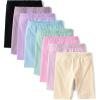 The Children’s Place Girls’ Solid Bike Shorts(Spring Multi 8-pack)