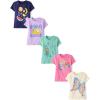 The Children’s Place Girls’ Trends Icons Short Sleeve Graphic T-shirts (5-Pack)(Lemon/Butterfly/Cat/Fruit/Faces)