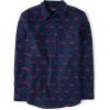 The Children’s Place Mens Long Sleeve Button Up Shirt(Christmas Truck Print – Dad)