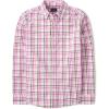 The Children’s Place Mens Long Sleeve Button Up Shirt(Pink Ombre Check – Dad)