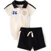 The Children’s Place baby-boys And Newborn Short Sleeve Top and Shorts,2-piece Playwear Outfit Set(Soccer Patches)