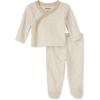 The Children’s Place baby-boys Newborn Take Me Home Set, 100% Cotton, Long Sleeve, Side Snap Kimono Top and Pants 2-pack