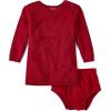The Children’s Place baby-girls And Newborn Long Sleeve Sweater Dress and Diaper Cover Set(Red Ochre)