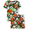 The Children’s Place boys Short Sleeve Top and Shorts Snug Fit 100% Cotton 4 Piece Pajama Set(Dreaming Sports)