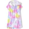 The Children’s Place girls Hooded Swim Coverups(Neon Peony)