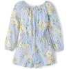 The Children’s Place girls Long Sleeve Fashion Romper(Whirlwind Blue)