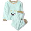 The Children’s Place girls Long Sleeve Top and Bottoms Cozy Fleece 2 Piece Pajama Set(Mint Koala)