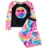 The Children’s Place girls Long Sleeve Top and Pants,2 Piece Pajama Set(Retro Happy Face)