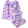 The Children’s Place girls Long Sleeve Top and Pants,2 Piece Pajama Set(Unicorn Swirl)