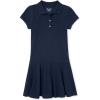 The Children’s Place girls Short Sleeve Picque Polo Dress, Tidal Single, Small US