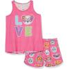 The Children’s Place girls Sleeveless Tank Top and Short 2 Piece Pajama Set(Rainbow Animals)