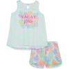 The Children’s Place girls Sleeveless Tank Top and Short 2 Piece Pajama Set(Vacay Vibes)