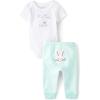 The Children’s Place unisex-baby And Newborn My First Easter Short Sleeve Top and Bottom 2-piece Set(Bunny)