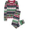 The Children’s Place unisex-baby Family Matching, Christmas and Holiday Pajama Sets, Cotton(Fairsile – Red/Green)