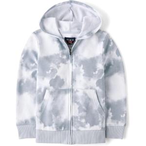 Active Long Sleeve Hooded Full Zip Front Sweatshirt(Cinder)