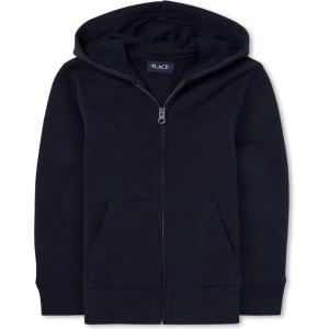 Active Long Sleeve Hooded Full Zip Front Sweatshirt(New Navy)
