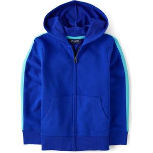 Active Long Sleeve Hooded Full Zip Front Sweatshirt(Renew Blue)